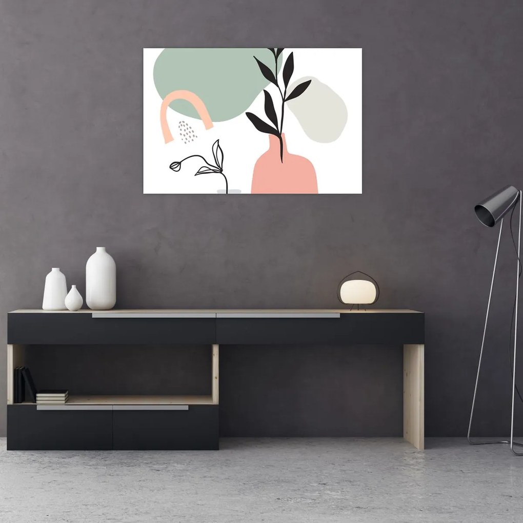 Obraz - Kvety vo váze N⁰3 (90x60 cm)