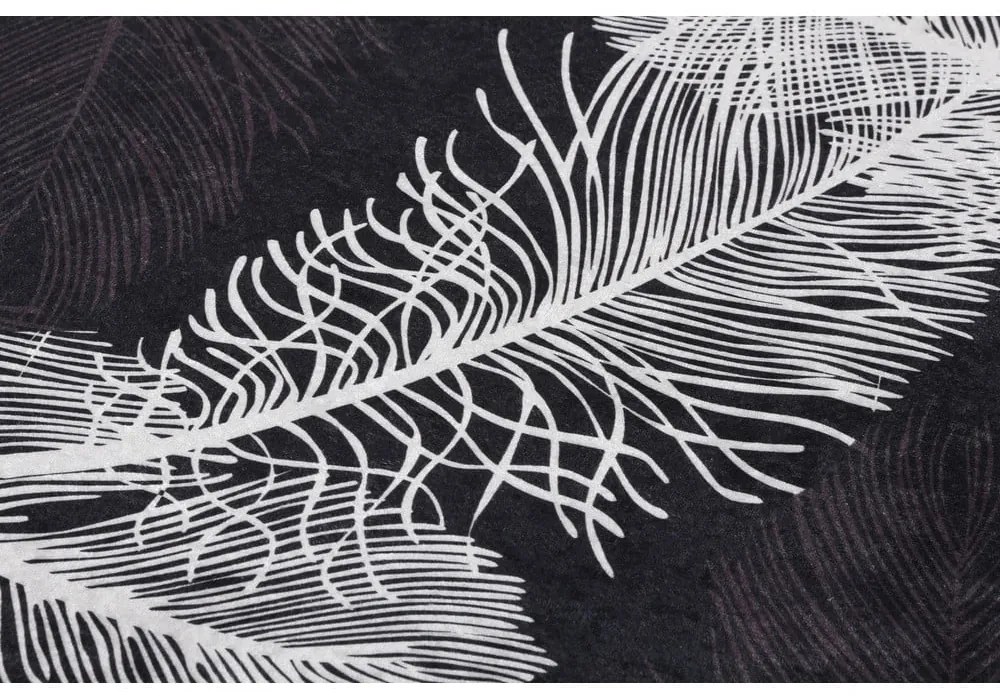 Antracitové kúpeľňové predložky v súprave 2 ks 60x100 cm Alisan – Foutastic