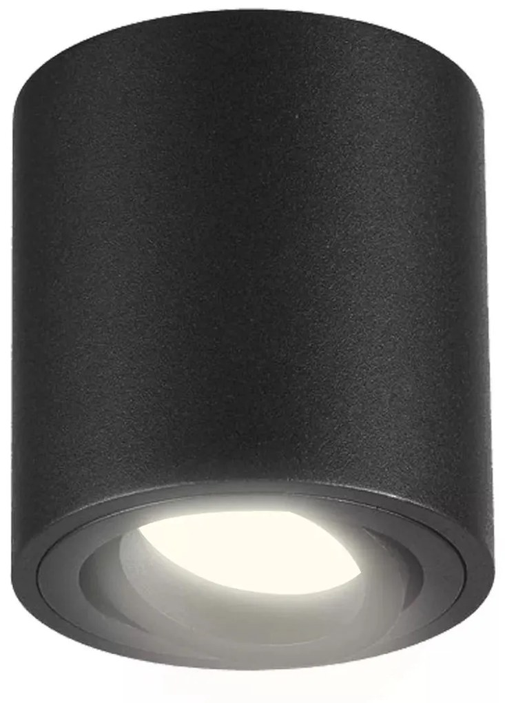 Stropné bodové prisadené svietidlo ADA 1 OZZO 212-B/BL GU10 BLACK ADA1-212-B_BL