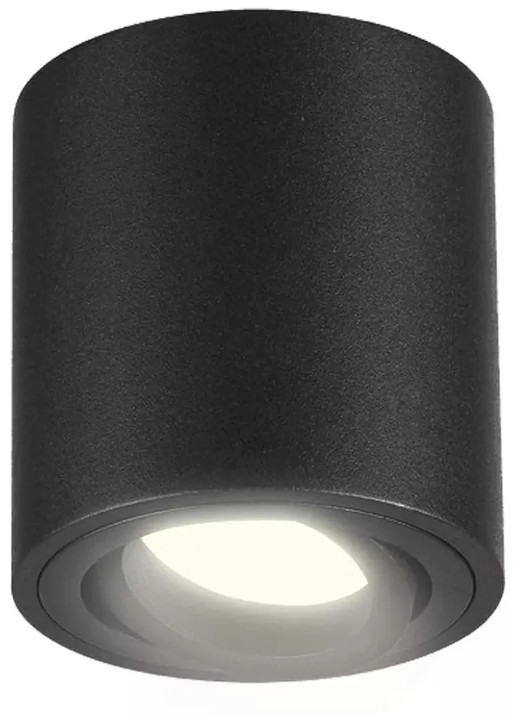 Stropné bodové prisadené svietidlo ADA 1 OZZO 212-B/BL GU10 BLACK ADA1-212-B_BL