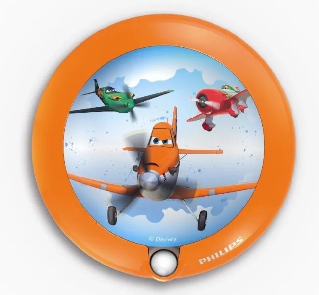 Philips 71765/53/16 Disney Planes detské nočné svietidlo so senzorom, LED, 0.06W, bez baterií