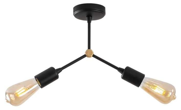 Stropné svietidlo SPARROW II čierne