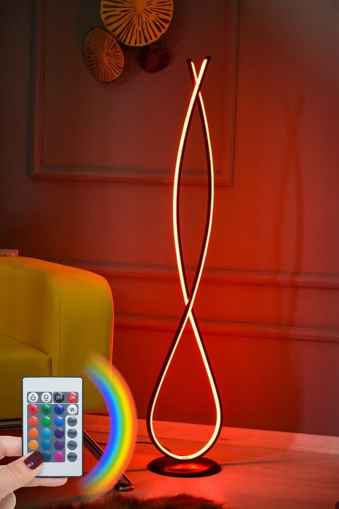 Stojacia lampa, Infinity Black - Multicolor