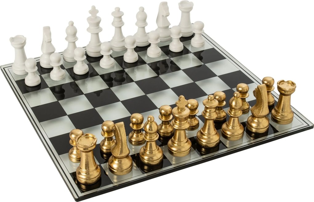 Luxusná šachová sada Chess Bronze & White - 60 * 15 * 60 cm