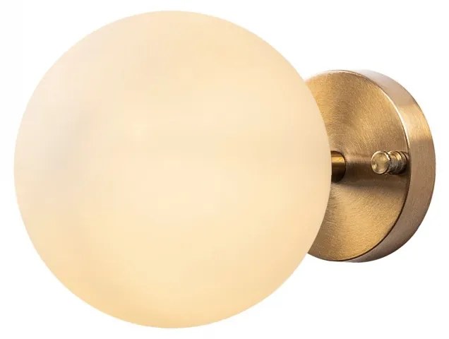 Nástenná lampa Atmaca zlatá/biela