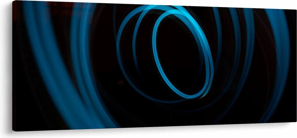 Obraz modrej čiary (120x50 cm)