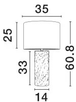 Dizajnová stolová lampa Norr