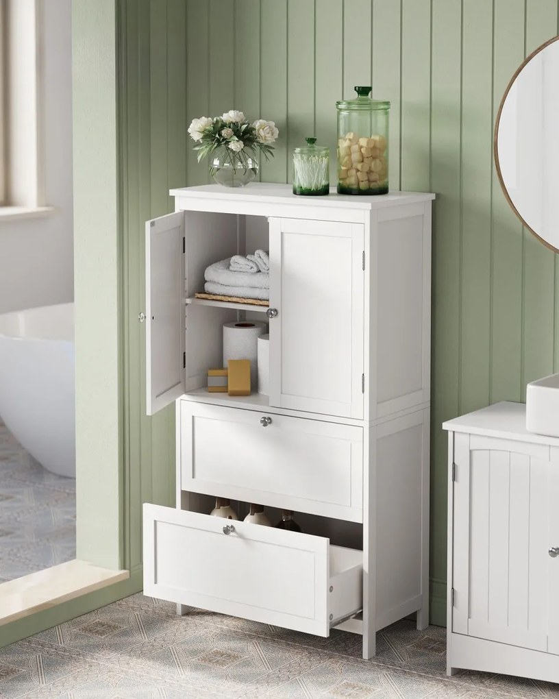 Kúpeľňová skrinka LAVORANO 110x60 cm, biela