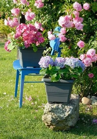Plastia Kvetináč Begonia 60 x 60, antracitová