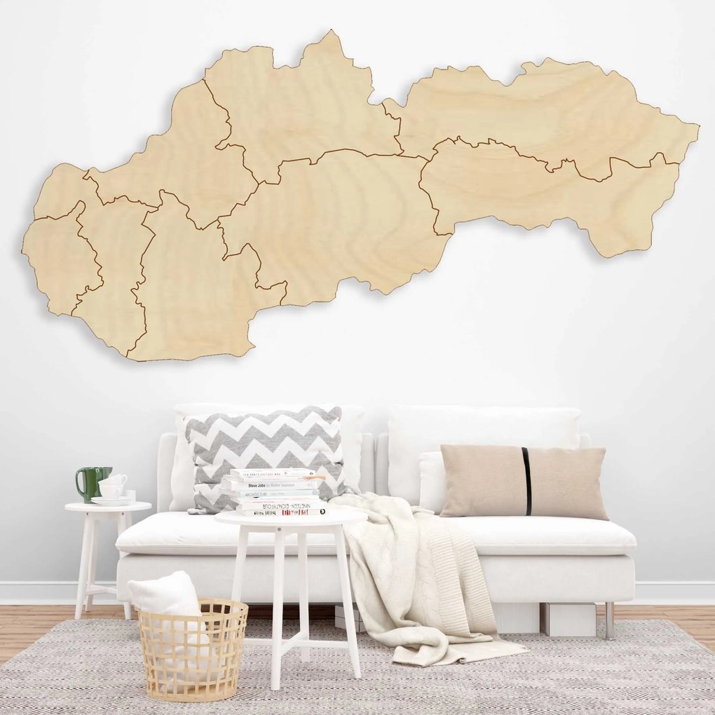 SENTOP | Drevená nástenná mapa Slovensko - 8 dielikov | SENTOP M001