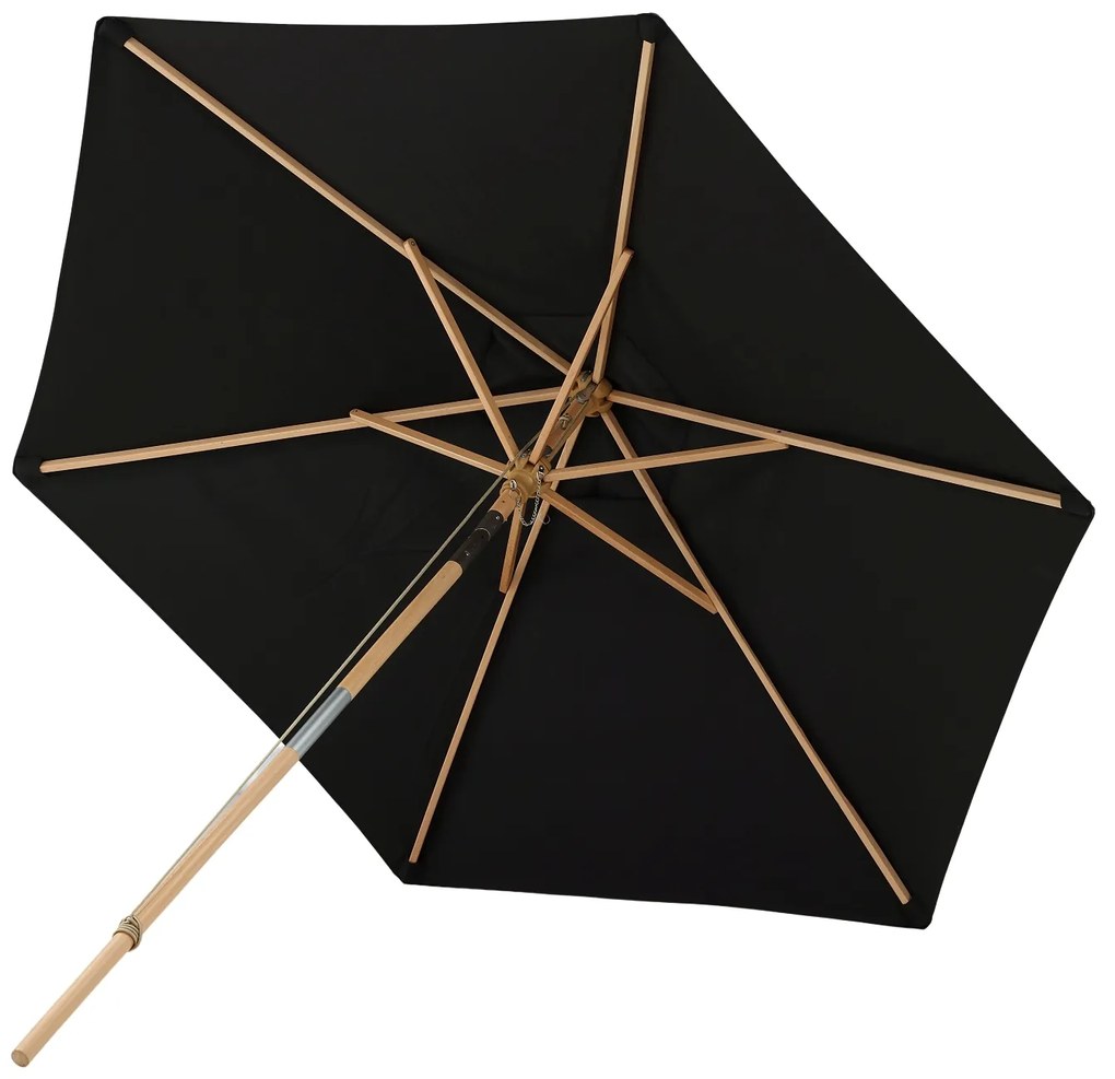 Carypho slnečník čierny 250 cm