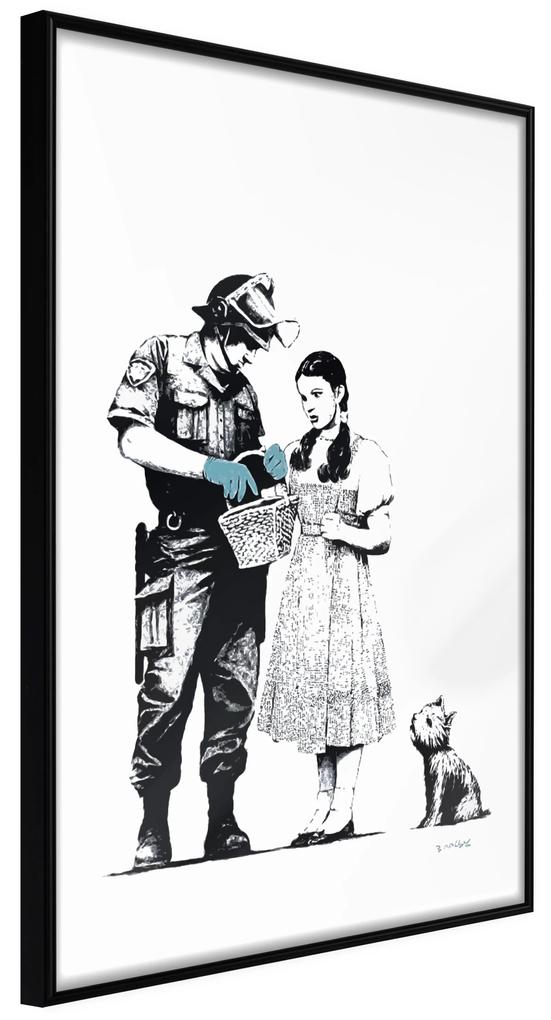 Artgeist Plagát - Dorothy and Policeman [Poster] Veľkosť: 30x45, Verzia: Čierny rám