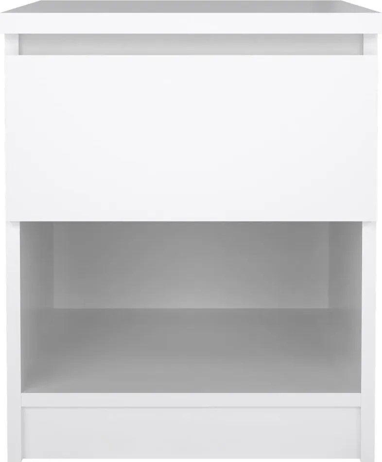 Nočný stolík Simplicitous 238 40 cm biely lesk