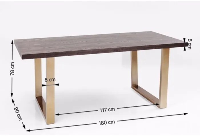 InternetovaZahrada - Kare Design Jedálenský stôl Osaka Duo 180×90 cm