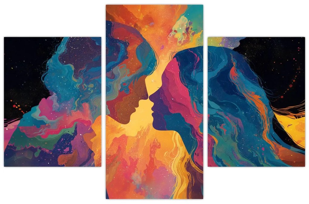 Obraz - Vesmírna láska (90x60 cm)