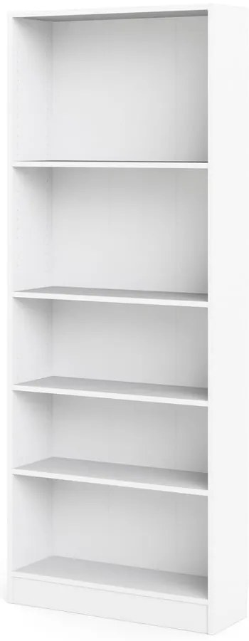 Biela knižnica Tvilum Basic, 79 x 203 cm