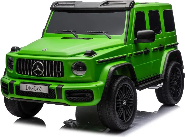 LEAN CARS Elektrické autíčko Mercedes G63 XXL zelené lakované 4x4