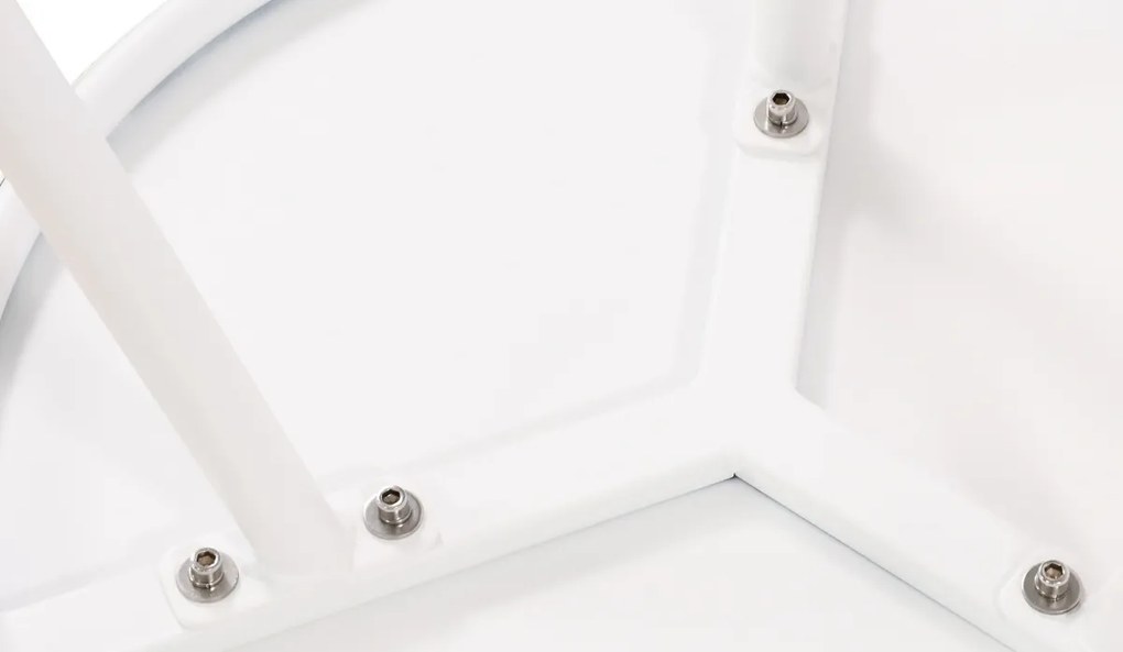 Konferenčný stolík Berea - v40 x Ø50 cm - Biela