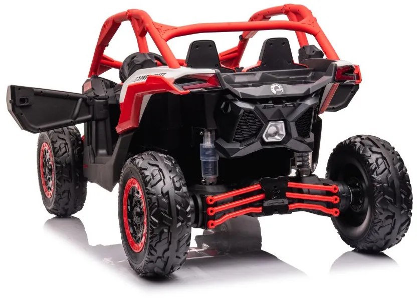 LEAN CARS ELEKTRICKÉ AUTÍČKO Can-am RS DK-CA001 - ČERVENÁ - 2x240W - BATÉRIA - 2x24V7Ah - 2024