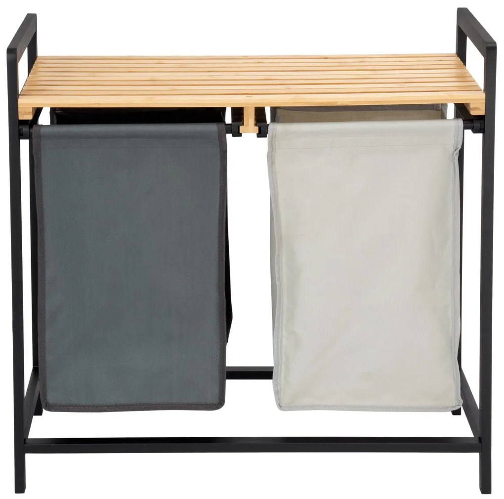 Bambusový kôš na bielizeň Hanoi šedo-hnedý