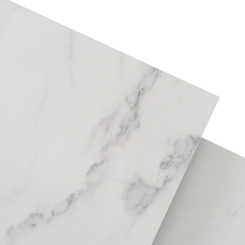 PROXIMA.store - Loftový set konferenčných stolíkov TEVET FARBA: čierny mramor, FARBA NÔH: čierna