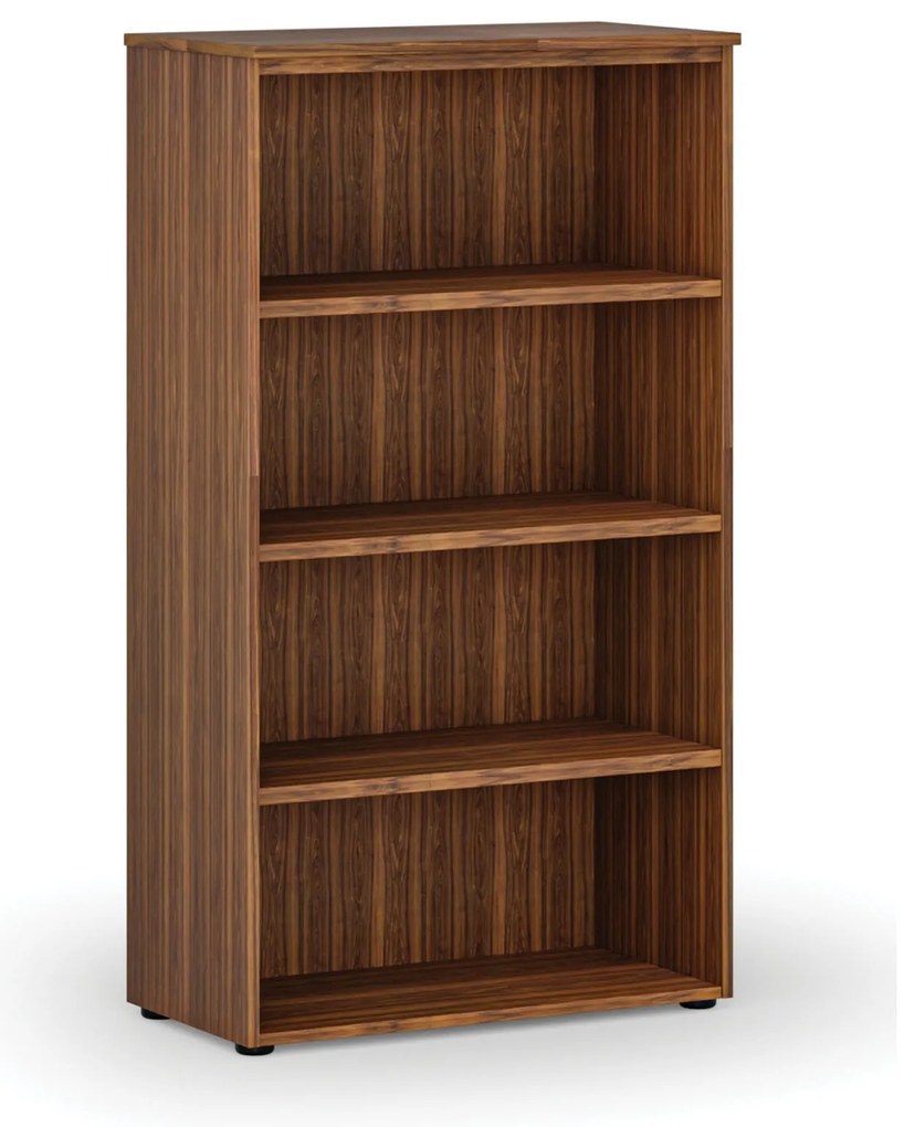 Kancelársky regál PRIMO WOOD, 800 x 420 x 1434 mm, orech