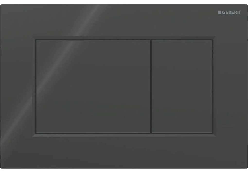 Geberit Sigma01 - Ovládacie tlačidlo SIGMA01, čierna lesklá RAL9005, 115.660.DW.1