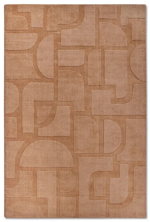 Hnedý ručne tkaný vlnený koberec 190x280 cm Alexis – Villeroy&amp;Boch