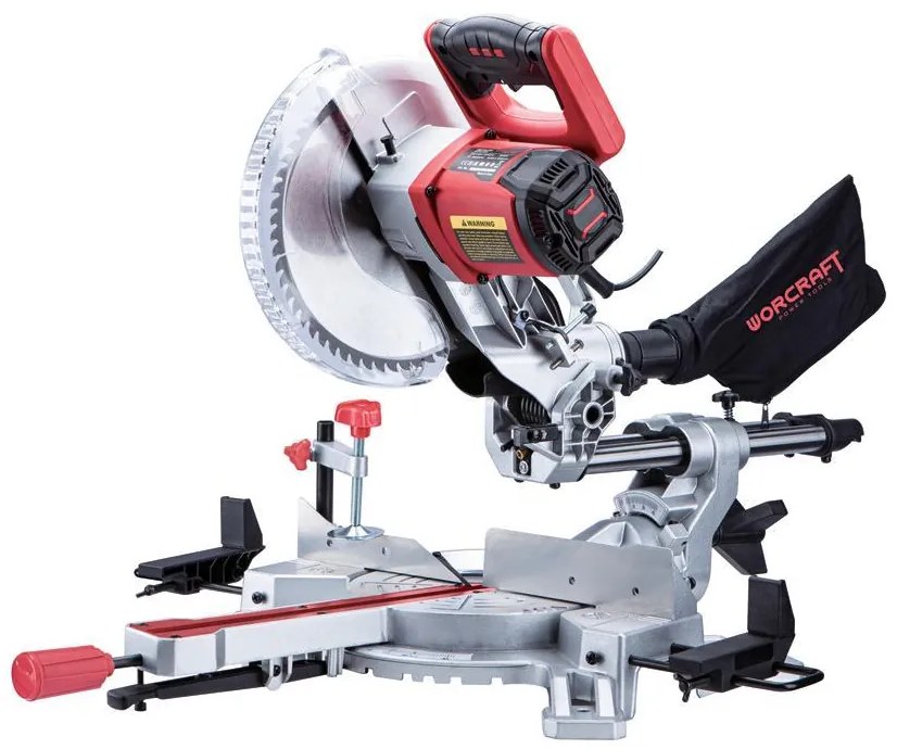 Pokosová píla s laserom Worcraft MS20-255 - 2 000 W