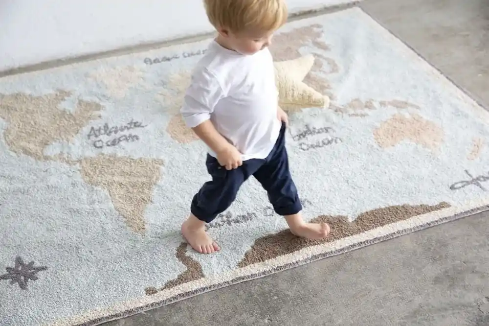 Detský koberec LORENA CANALS Mapa sveta | BIANO