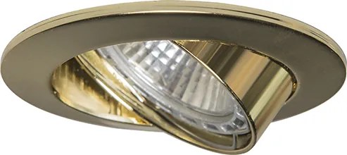 Inteligentné zapustené bodové svietidlo zlaté, naklápacie, vrátane Wifi GU10 - Edu