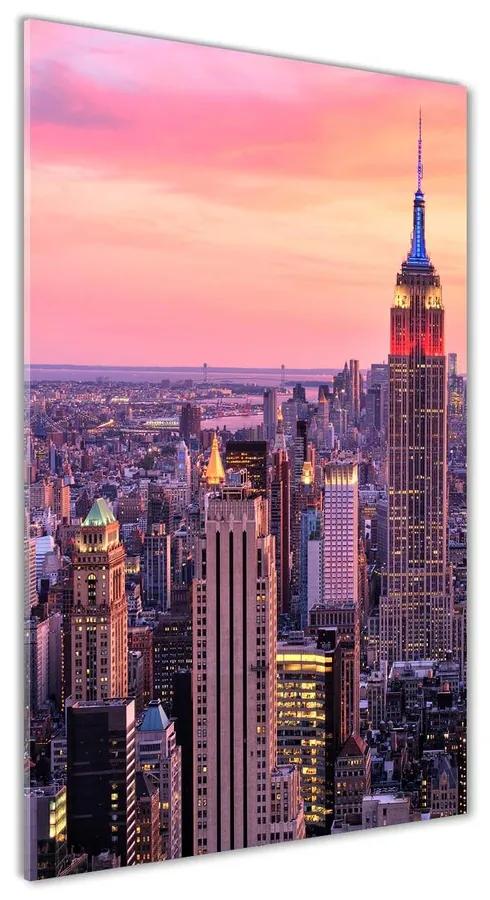 Foto obraz akrylový New York západ slnka pl-oa-70x140-f-89776597