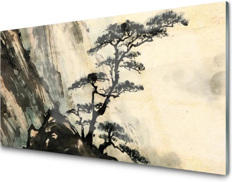 Obraz plexi Maľovaný Strom Umenie