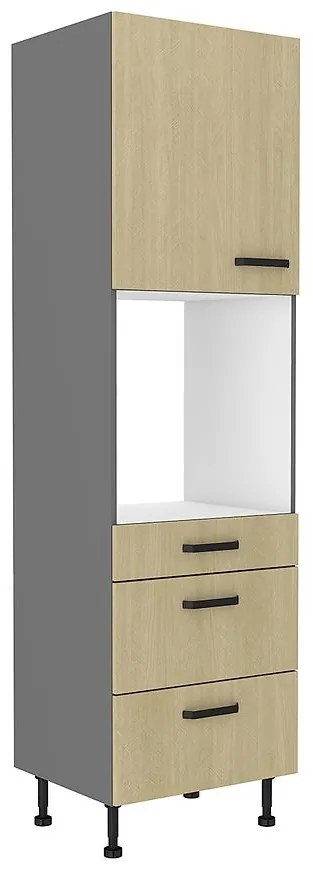 Kuchynská skrinka SCANDI jedľa/antracitová 60dps-215 1f 3s