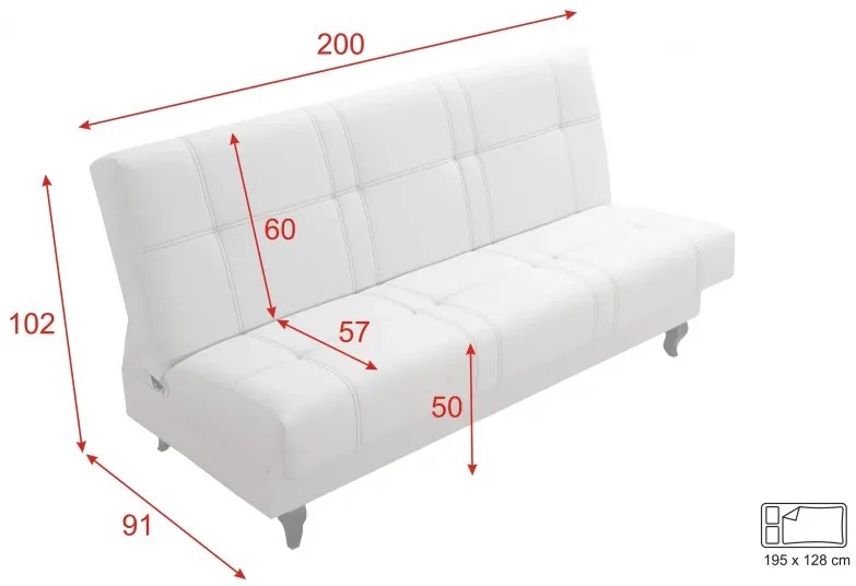 Pohovka LUDVÍK, sivá (elegance an 8172)