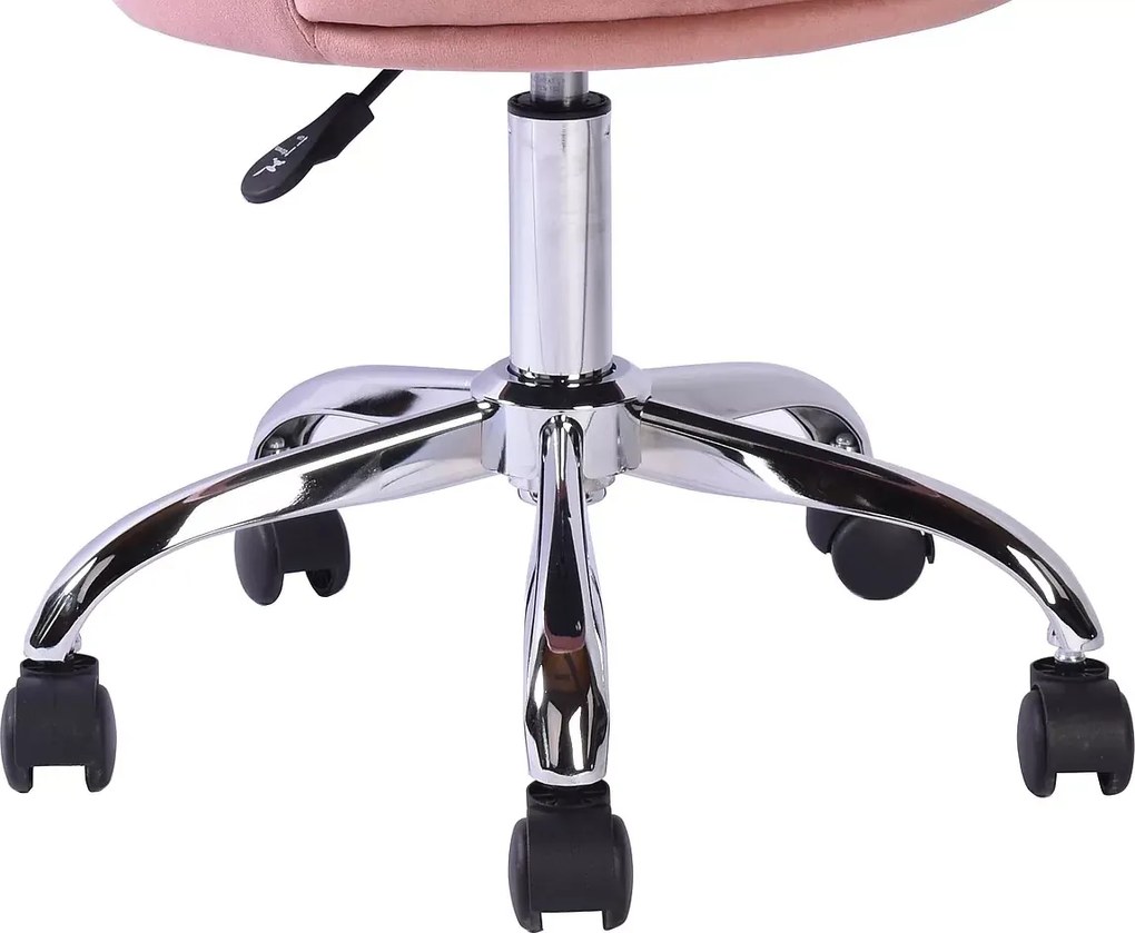 SI Otočná stolička Rose Velvet antická ružová