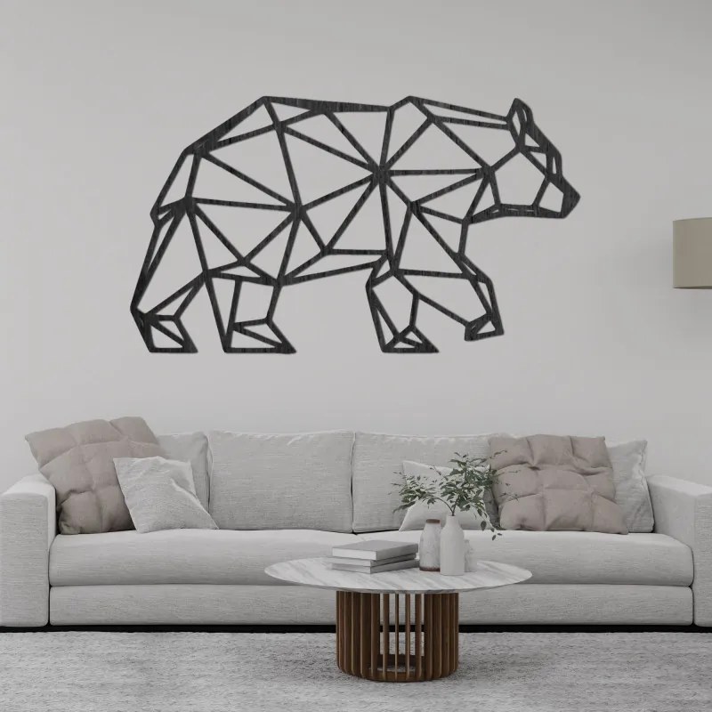 Moderná geometrická dekorácia na stenu medveď I SENTOP PR0240