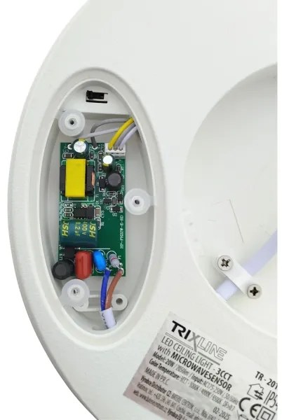 LED Stropné svietidlo s pohybovým senzorom LED/20W/230V 3000/4000/6500K IP54 biele