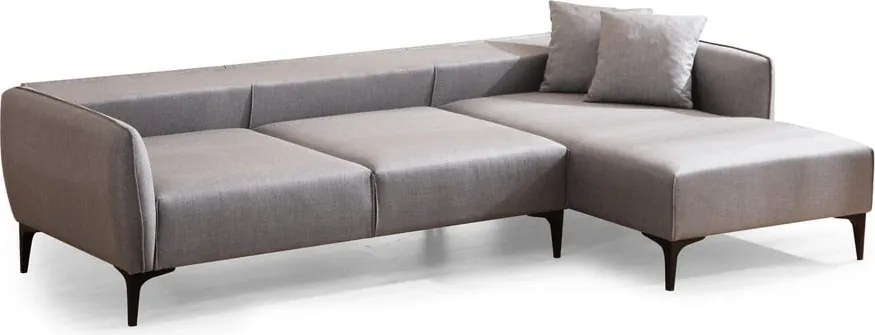 Svetlosivá rohová pohovka Belissimo, pravý roh – Balcab Home