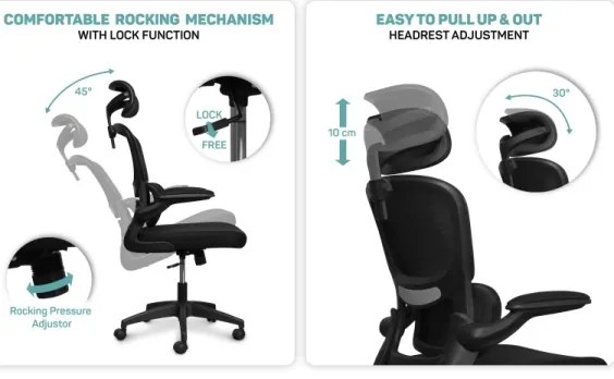 CONNECT IT COC-2500-BK - Kancelárska stolička ForHealth DeltaPro čierna