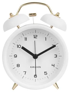 Budík Karlsson Classic Bell KA5659WH, 14cm