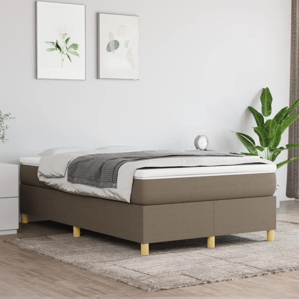 Boxspring posteľ s matracom sivohnedý 120x200 cm látka 3144510