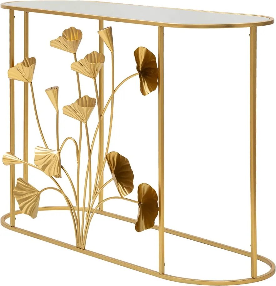 Konzolový stolík v zlatej farbe 40x120 cm Flow – Mauro Ferretti