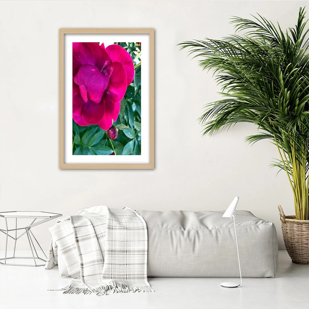 Gario Plagát Ružový veľký kvet Farba rámu: Bez rámu, Rozmery: 60 x 90 cm