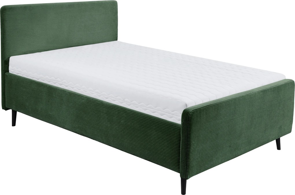 XXXLutz ČALÚNENÁ POSTEĽ, 140/200 cm olivovozelená MID.YOU - Online Only spálne - 002220052708