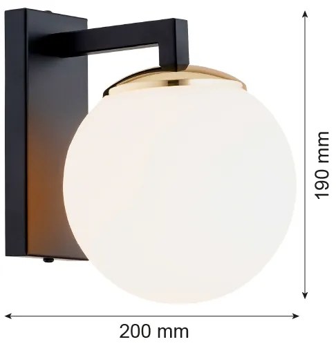 Argon 4771 - Nástenné svietidlo MORITZ 1xE27/15W/230V