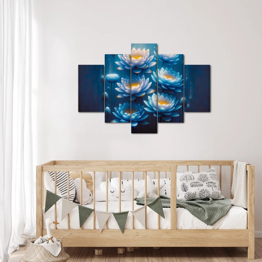 Obraz - Lekná pod hladinou (150x105 cm)