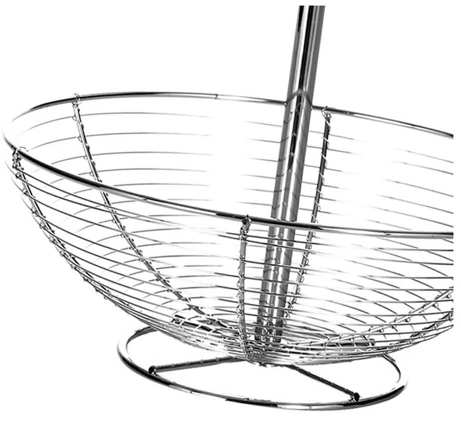 Dvojposchodový stojan z kovu Casa Selección Baker, výška 41 cm