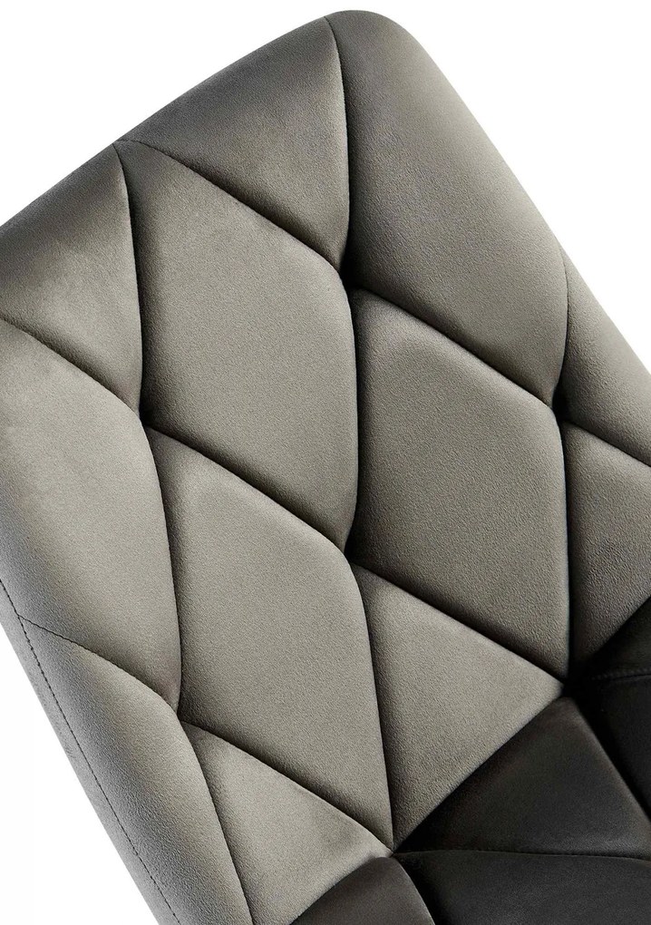 Jedálenská stolička Clairton zamat - antracit