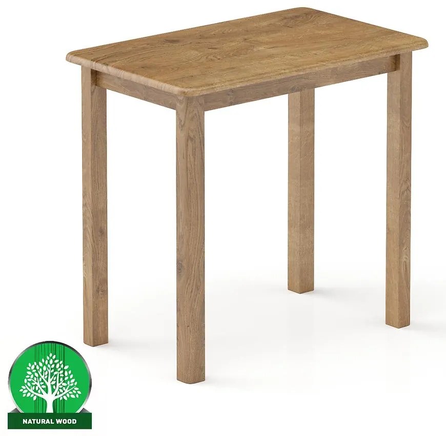 Stôl borovica ST104-80x75x50 dub